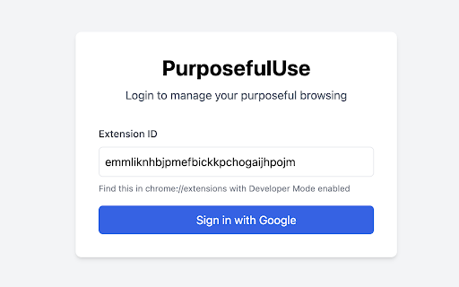 Purpose Use  from Chrome web store to be run with OffiDocs Chromium online