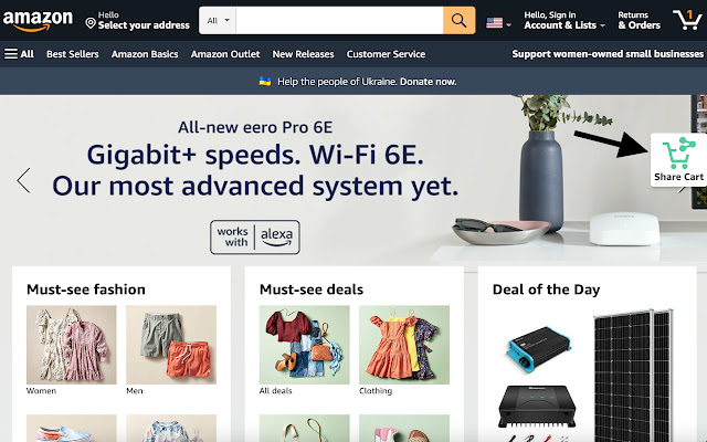 Pushcart Share Amazon Cart  More  from Chrome web store to be run with OffiDocs Chromium online