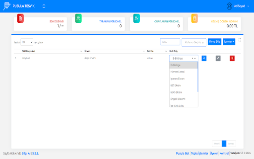 Pusula Teşvik SGK Hızlı Giriş Robotu  from Chrome web store to be run with OffiDocs Chromium online