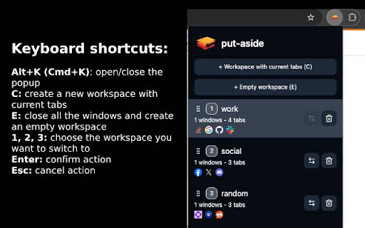 put aside  from Chrome web store to be run with OffiDocs Chromium online
