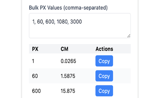 PX CM Converter  from Chrome web store to be run with OffiDocs Chromium online