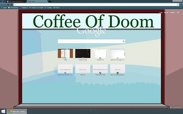 QC Coffee Shop of Doom  from Chrome web store to be run with OffiDocs Chromium online