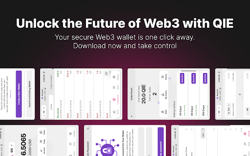 QIE Wallet andWeb3 Domain Resolver  from Chrome web store to be run with OffiDocs Chromium online