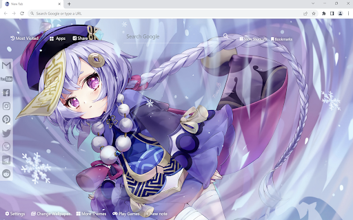 Qiqi Genshin Impact Wallpaper  from Chrome web store to be run with OffiDocs Chromium online