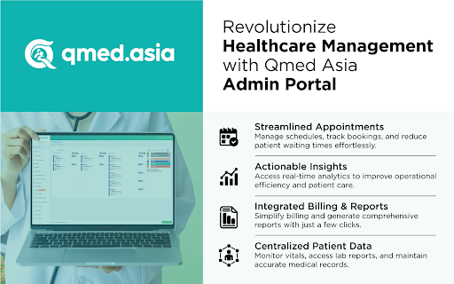 Qmed Journey – Smart Queue  Appointment Management  from Chrome web store to be run with OffiDocs Chromium online