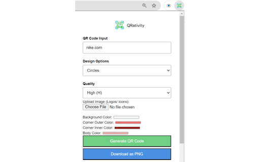 QRativity  from Chrome web store to be run with OffiDocs Chromium online