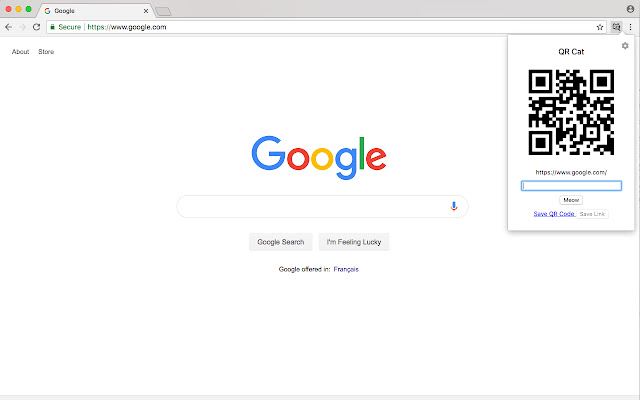 QR Cat  from Chrome web store to be run with OffiDocs Chromium online