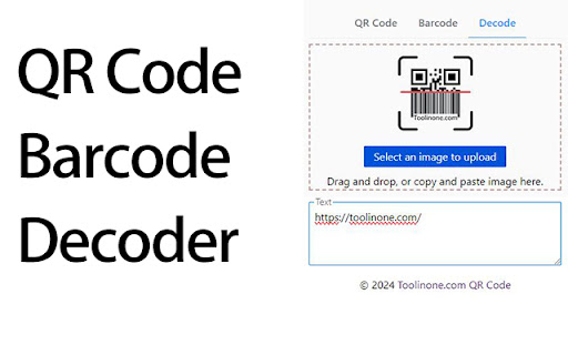 QR Code  Barcode Generator and Reader  from Chrome web store to be run with OffiDocs Chromium online