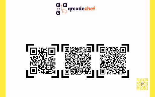 QR Code Chef  from Chrome web store to be run with OffiDocs Chromium online