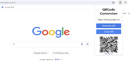 QRCode Conversion  from Chrome web store to be run with OffiDocs Chromium online