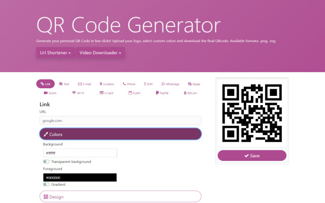 QR Code Generator for Google Chrome™  from Chrome web store to be run with OffiDocs Chromium online