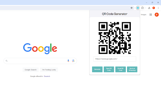 QR Code Generator Offline  from Chrome web store to be run with OffiDocs Chromium online