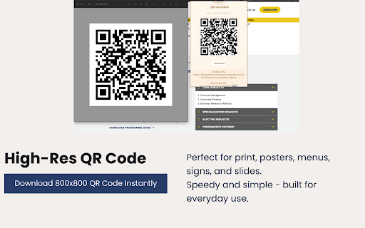 QR Code Rabbit  from Chrome web store to be run with OffiDocs Chromium online