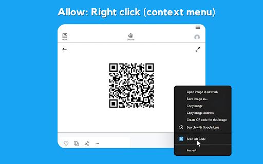 QR Code Reader (Offline)  from Chrome web store to be run with OffiDocs Chromium online
