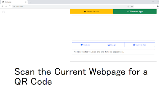 QR Code Scanner for Chrome™  from Chrome web store to be run with OffiDocs Chromium online