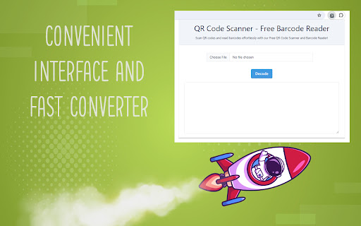 QR Code Scanner Free Barcode Reader  from Chrome web store to be run with OffiDocs Chromium online