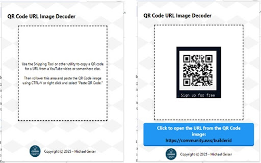 QR Code URL Parser  from Chrome web store to be run with OffiDocs Chromium online