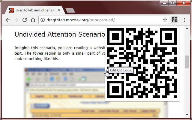 QR ify  from Chrome web store to be run with OffiDocs Chromium online