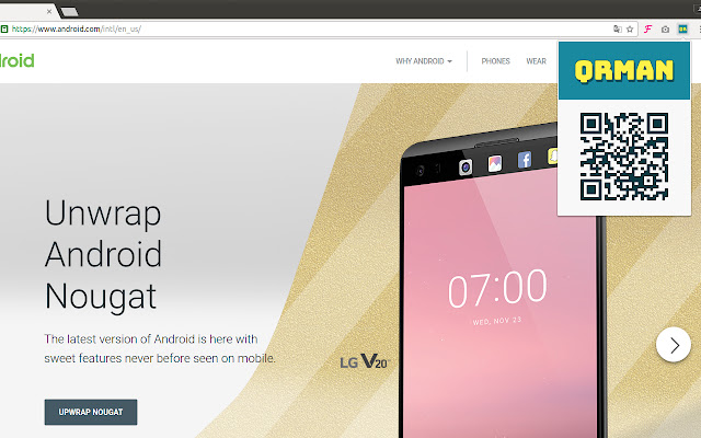 QRMAN  from Chrome web store to be run with OffiDocs Chromium online