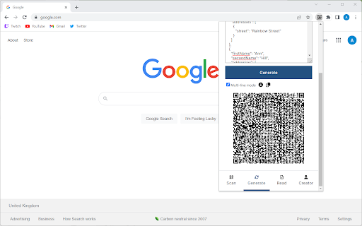 QR Page To Mobile (Generate  Read)  from Chrome web store to be run with OffiDocs Chromium online