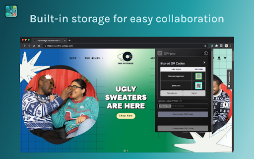 QR Pro: Custom QR Codes  from Chrome web store to be run with OffiDocs Chromium online