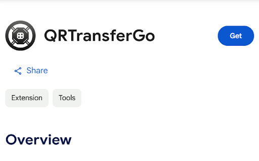 QRTransferGo  from Chrome web store to be run with OffiDocs Chromium online