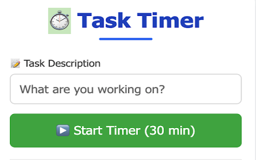 QSEO Task Timer  from Chrome web store to be run with OffiDocs Chromium online