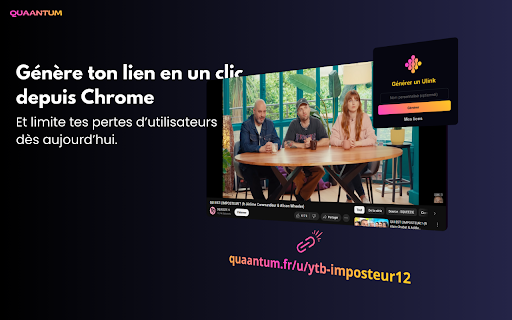 Quaantum Ulink, générer des liens intelligents en un clic  from Chrome web store to be run with OffiDocs Chromium online