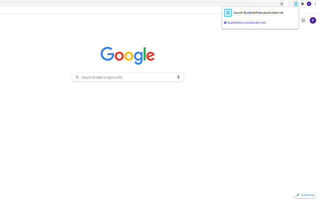 Quadratic Calculator Launcher  from Chrome web store to be run with OffiDocs Chromium online