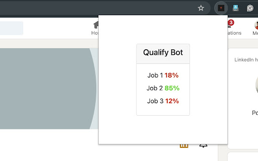 Qualify Bot  from Chrome web store to be run with OffiDocs Chromium online