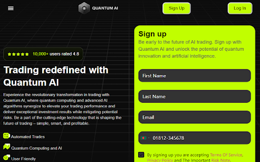 Quantum AI  from Chrome web store to be run with OffiDocs Chromium online