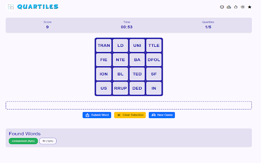 Quartiles Unlimited  from Chrome web store to be run with OffiDocs Chromium online