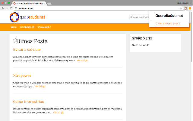 Quero Saúde  from Chrome web store to be run with OffiDocs Chromium online