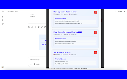 Query Detector for ChatGPT  from Chrome web store to be run with OffiDocs Chromium online