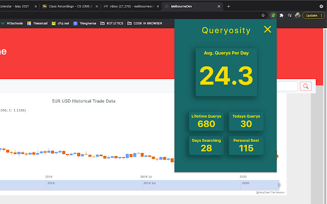 Queryosity  from Chrome web store to be run with OffiDocs Chromium online
