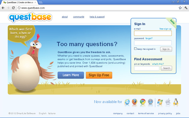 QuestBase  from Chrome web store to be run with OffiDocs Chromium online