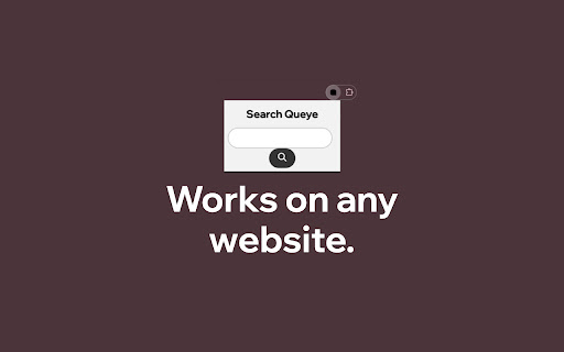 Queye  from Chrome web store to be run with OffiDocs Chromium online