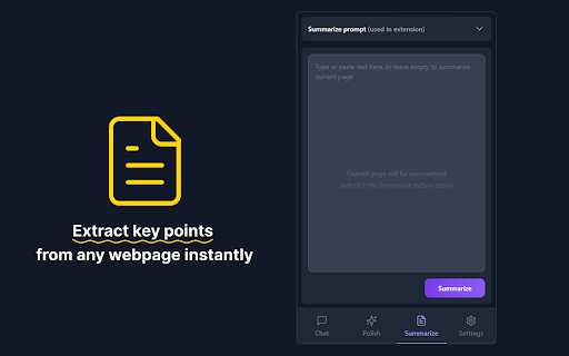 QuickAI  from Chrome web store to be run with OffiDocs Chromium online
