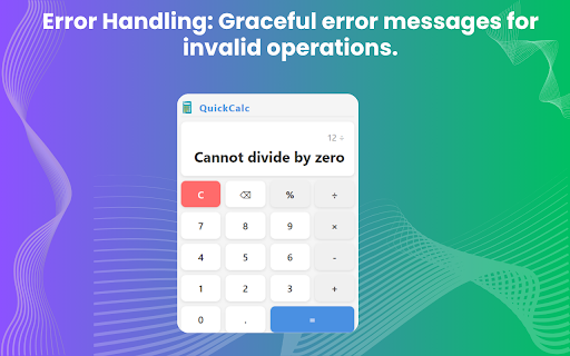 QuickCalc  from Chrome web store to be run with OffiDocs Chromium online