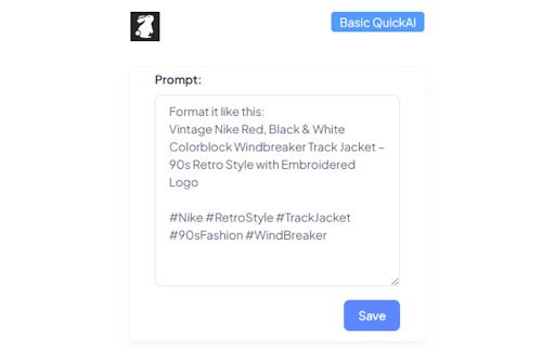 QuickCaption AI  from Chrome web store to be run with OffiDocs Chromium online
