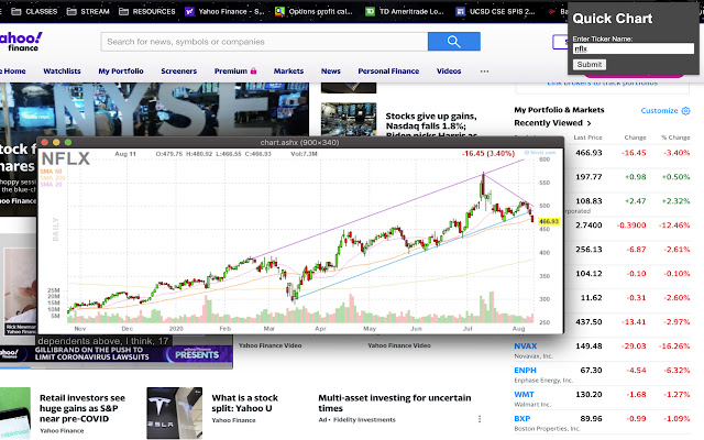 Quick Chart  from Chrome web store to be run with OffiDocs Chromium online