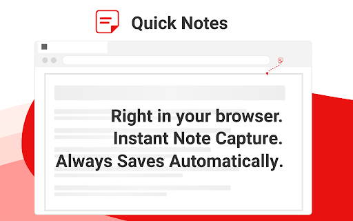 Quick Chrome Notes  from Chrome web store to be run with OffiDocs Chromium online