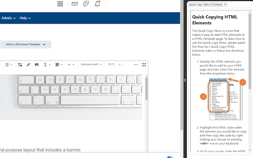 Quick Copying HTML Elements  from Chrome web store to be run with OffiDocs Chromium online
