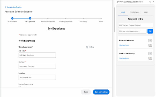 QuickCopy Jobs from Chrome web store to be run with OffiDocs Chromium online QuickCopy Jobs from Chrome web store to be run with OffiDocs Chromium online