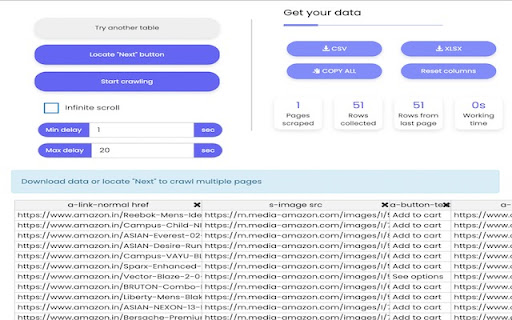 Quick Data Scraper  from Chrome web store to be run with OffiDocs Chromium online
