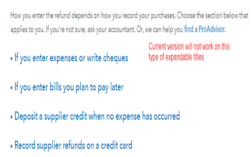 QuickExpand for qbo articles  from Chrome web store to be run with OffiDocs Chromium online