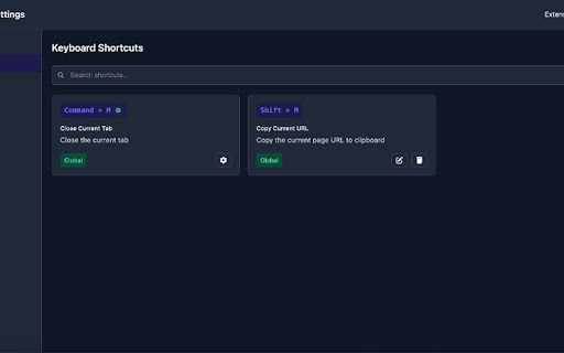 Quickeys Custom Keyboard Shortcuts  from Chrome web store to be run with OffiDocs Chromium online