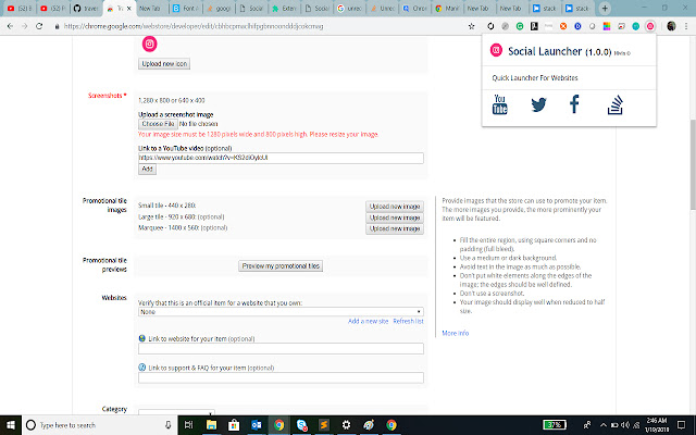 Quick Fav Launcher  from Chrome web store to be run with OffiDocs Chromium online