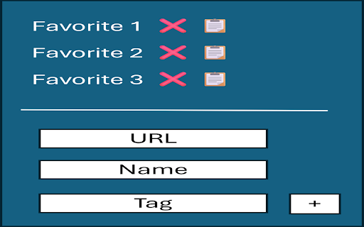 Quick Favorites  from Chrome web store to be run with OffiDocs Chromium online