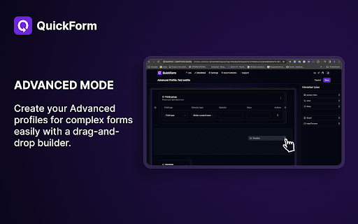 QuickForm Autofill Forms Quickly  from Chrome web store to be run with OffiDocs Chromium online